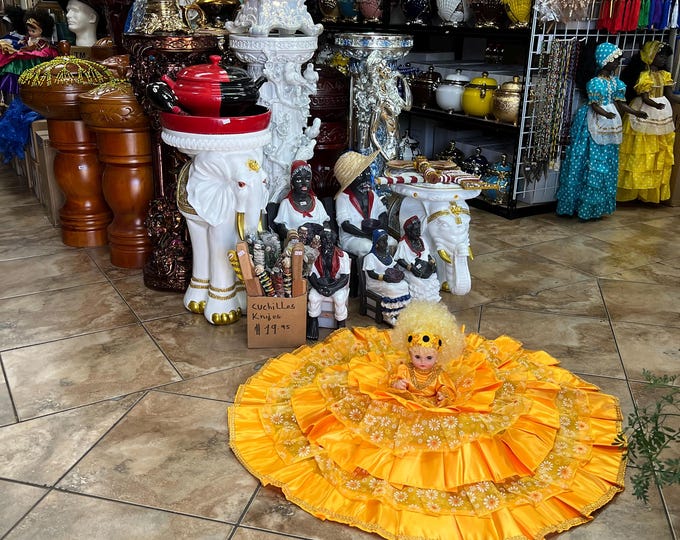 Muneca Doll Oshun  Osun Ochun de Santo Espiritual Santeria