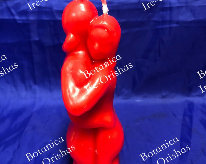 Vela de Parejas rojas, Red  couples Candle religion yoruba ifa santeria palo