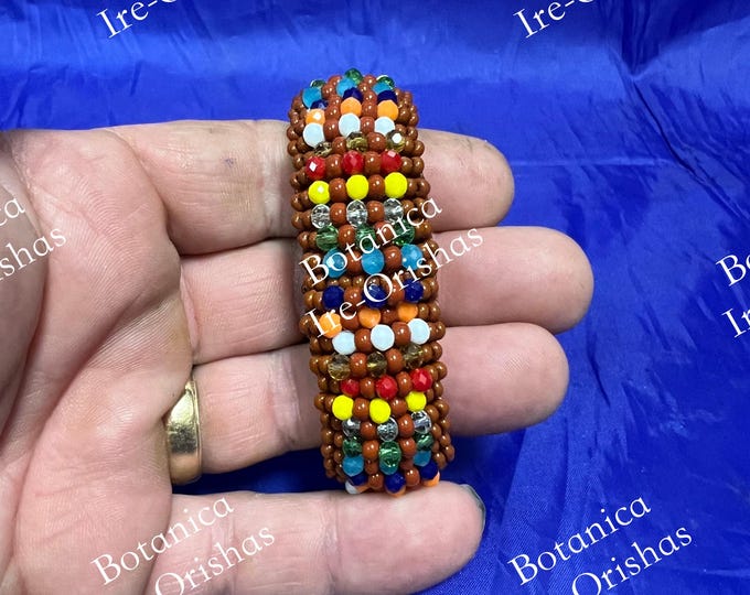 Ide Ilde de Argayu Agayu en cristal glass fino religion yoruba ifa