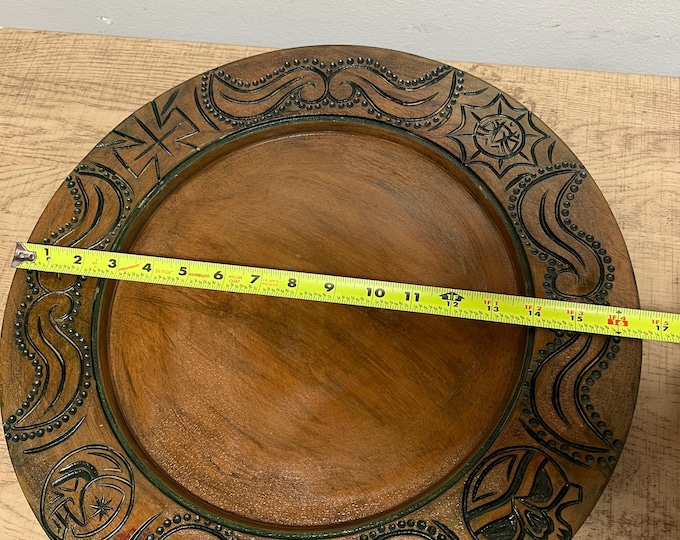 Tablero de 16 1/2 pulgadas en Cedro opon ifa 18" religion yoruba ifa Santeria