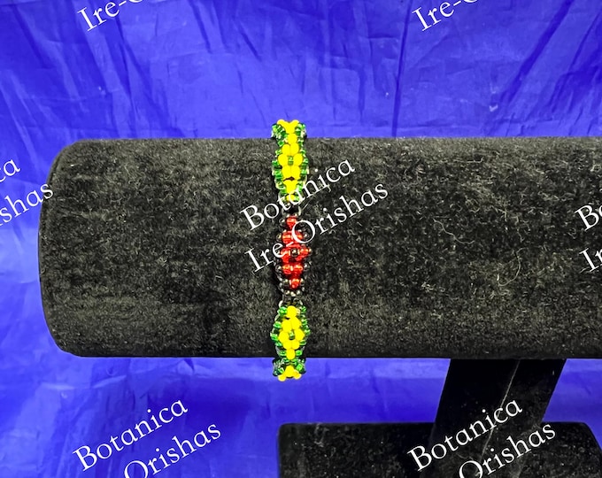 Ilde ide elastizado de Orula con Elegua Eleggua Esu santeria religion yoruba