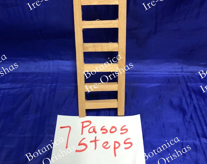 Escalera de madera 7 pasos wooden ladder yoruba santeria orula