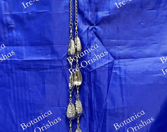 EKUELE Ekuele OPELE de metal blanco religion yoruba ifa africana santeria