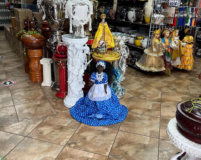 Doll Muneca Yemaya Grande Fina Elegante religion yoruba ifa Santeria