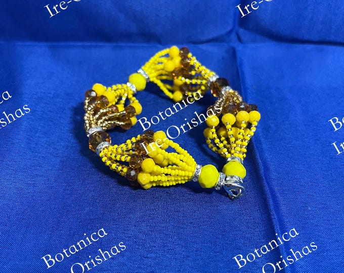 Oshun Ide Ilde de Oshun Ochun en cristal glass fino religion yoruba ifa