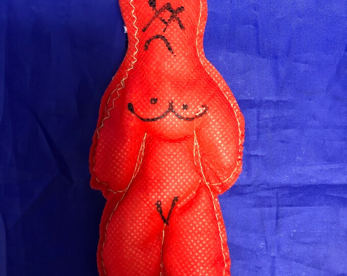 Voodoo muñeca de trapo Rojo cloth doll red religion yoruba ifa santeria