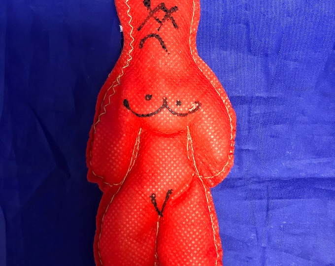 Voodoo muñeca de trapo Rojo cloth doll red religion yoruba ifa santeria