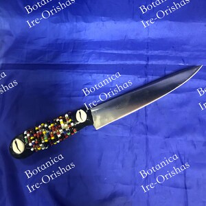 Cuchillo knife forrado en Ozain Osain palo santeria religion yoruba