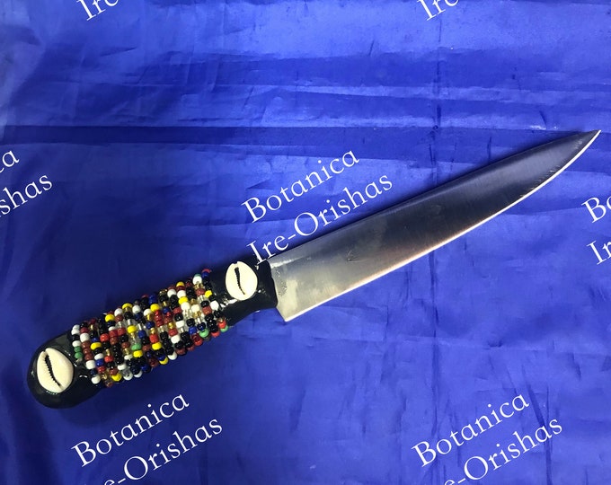 Cuchillo knife forrado en Ozain Osain palo santeria religion yoruba