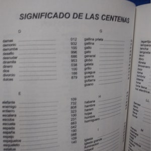 Los 100 Números De La Charada China Yoruba Santeria Orula - Etsy