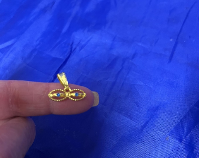 Ojitos Azules Bue  de Santa Lucia Eye Pendants for Saint Lucia YORUBA IFA