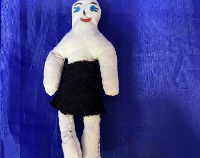 Voodoo muneca de trapo Blanca  cloth doll religion yoruba ifa santeria