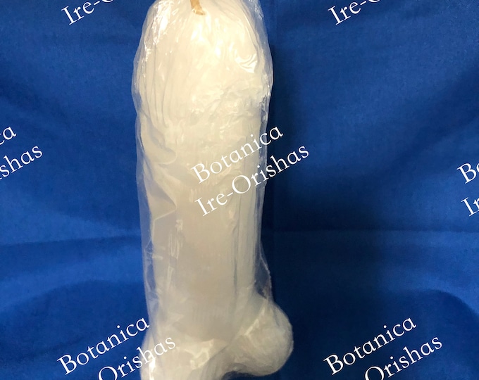 Vela Con Figura De Pene Blanco penis Candle religion yoruba ifa santeria