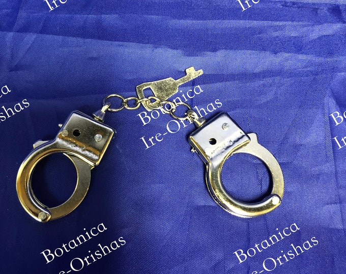 Handcuff small Esposas chiquita de metal OGGUN OGUN OSHOSI religion yoruba ifa santeria