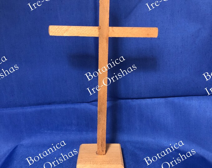 Cruz de Cedro  cedar cross  8" religion yoruba ifa santeria