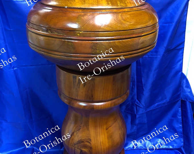 JUEGO SET OAK pilon Y Batea de Shango Chango madera liso