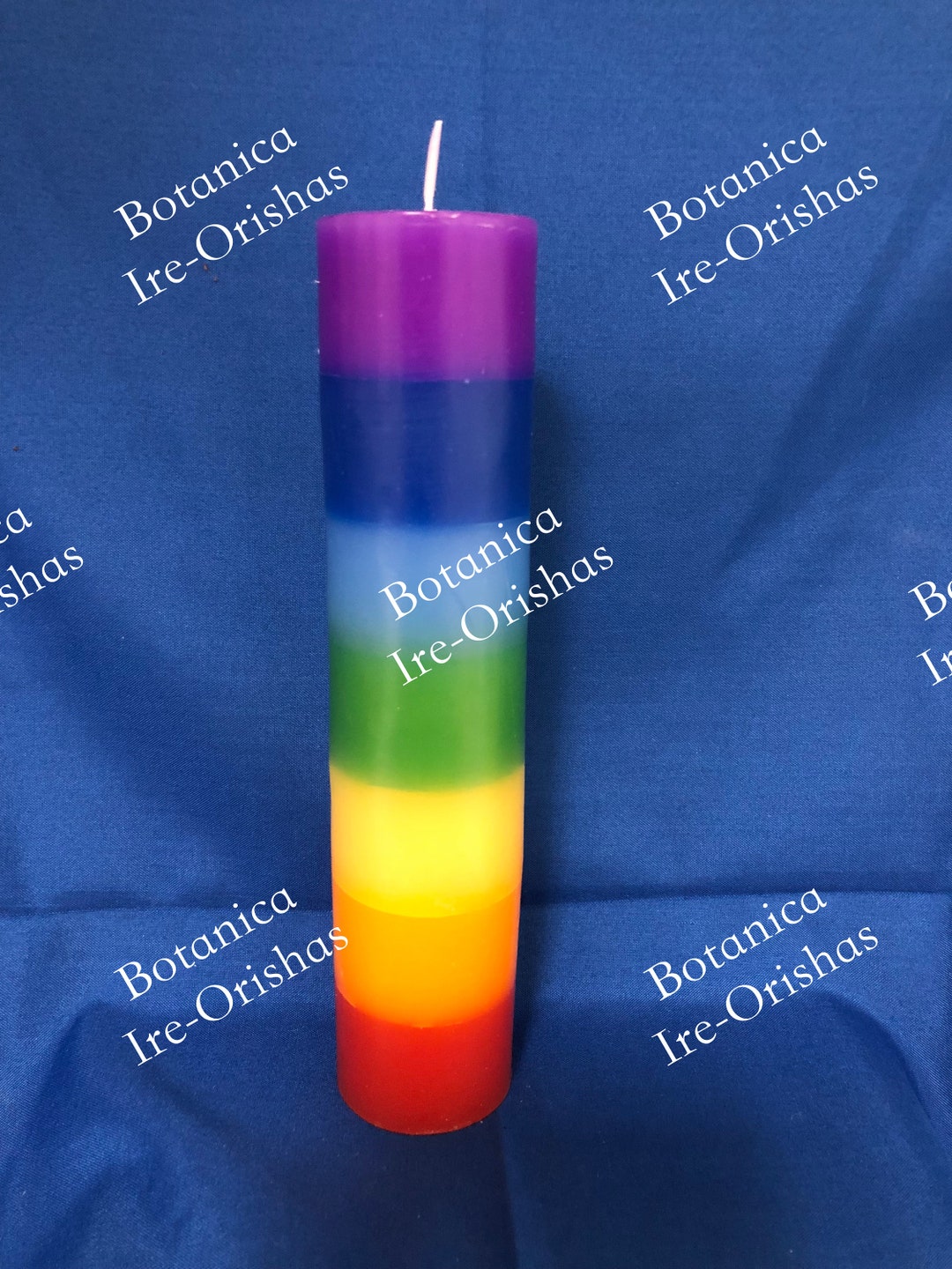 Vela Candle Siete Chakra Colores Religion Yoruba Ifa Santeria Palo Etsy