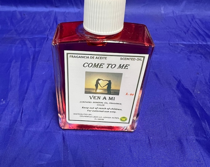 Oil Aceite Ven a mi Come to me yoruba santeria orula