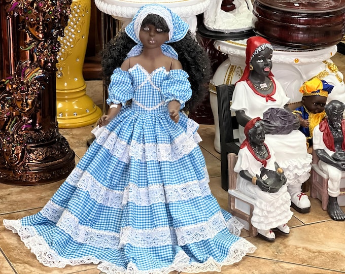 Doll muneca Yemaya Grande Fina Elegant religion yoruba ifa Santeria