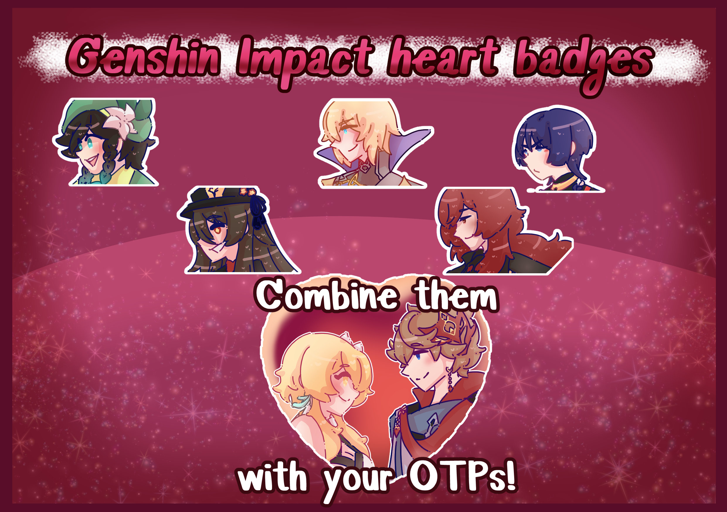Genshin Impact Ship Heart Badges Read Description Etsy