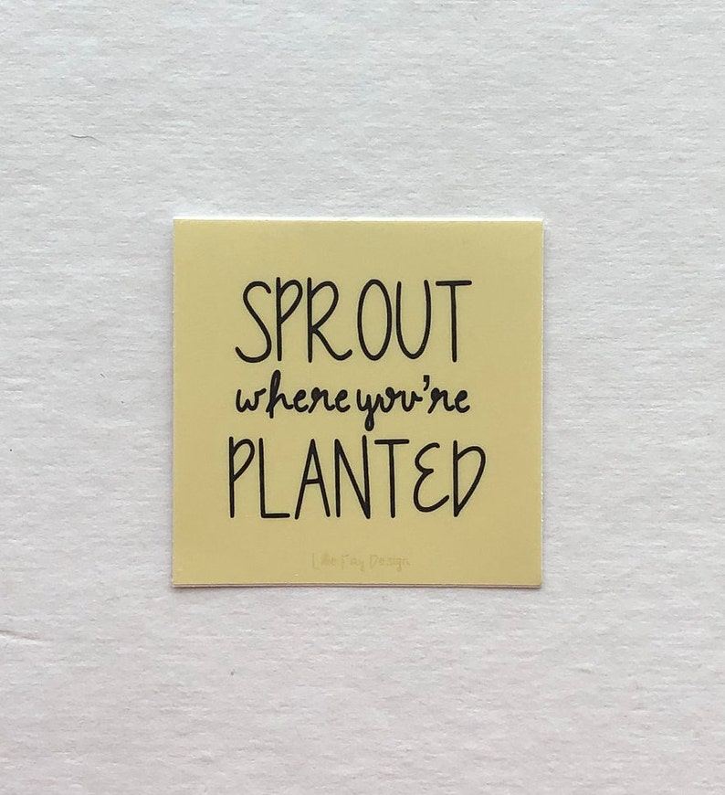 Sprout Where You/'re Planted Sticker