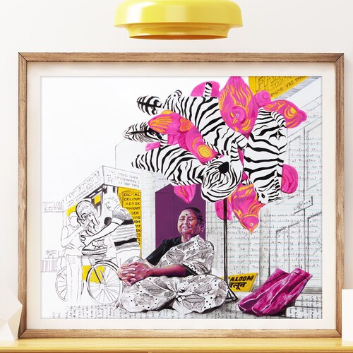 Shops Balloonwali Ajji Print