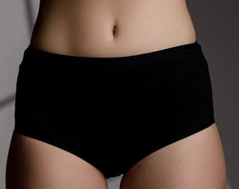 Hohe Taille Unterwäsche aus Hanf: Slip mit vollständiger Abdeckung