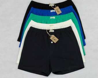 Boxer in canapa, biancheria intima in cotone biologico, abbigliamento sostenibile / 3 pezzi