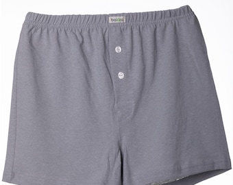 Cuecas boxer de cânhamo, mistura de algodão orgânico, roupa íntima ecológica