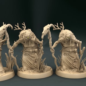 Swamp Hag Wood Witch 28mm 3D Resin Printed D&D Miniature Dungeons and Dragons Pathfinder Tabletop Mini Monster Mayhem for Display or RPG