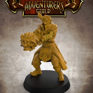 War Mage Kingsguard Various Races 28mm D&D 3D Resin Printed Miniature Dungeons and Dragons Pathfinder Tabletop Character for Display or RPG