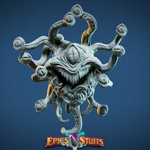 Beholder Eye Tyrant Large Aberration D&D Miniature Dungeons and Dragons, Pathfinder, Tabletop Epics N Stuff Mini for Display or Role Playing