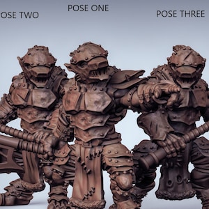 Armored Wolfen Wolf Men 28mm or 32mm 3D Resin Printed Miniatures D&D Dungeons and Dragons Pathfinder Fantasy DnD Tabletop for Display DSL