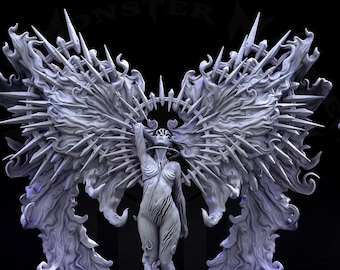Solar Eclipsed Celestial Lovecraftian Horror D&D 3D Resin Printed Miniature Dungeons and Dragons Pathfinder Mini Monster Mayhem Display/RPG
