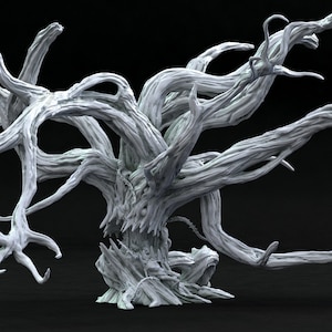 Terror Tree Plant Monster 3D Resin Print 28mm Miniature D&D Dungeons and Dragons Pathfinder Tabletop Mini Monster Mayhem for Display or RPG
