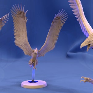 Cursed Roc Flying Attack 3D Resin 28mm Miniatures Dungeons and Dragons ...