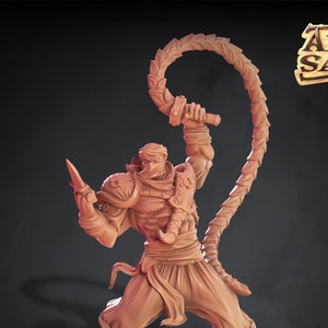 Verdant Co Foreman Whip Ancient Sands 3D Printed Minis D&D Resin 28mm or 32mm Miniature Dungeons and Dragons Pathfinder Tabletop Cast N Play