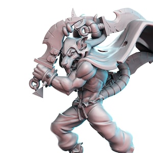 Skaven Assassin or Wererat Killer - Garsnitch D&D 32mm 28mm Resin Miniature Dungeons and Dragons Pathfinder Tabletop RPG Display RN Estudio