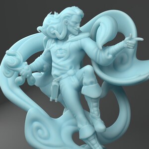 Esteban the Wizard Fop D&D 3D Resin Printed 28mm or 32mm Miniature Dungeons and Dragons DnD Pathfinder Tabletop Twin Goddess Display or RPG