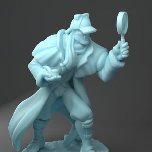 Sherlork the Great Orc Detective D&D Resin 28mm or 32mm Miniature Dungeons and Dragons Pathfinder Tabletop Twin Goddess Display Anime RPG