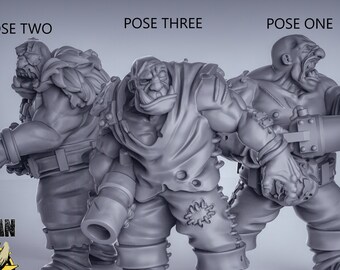 Ogre Leadbelcher 28mm or 32mm D&D 3D Resin Printed Miniatures Dungeons and Dragons DnD Fantasy Pathfinder Tabletop for Display or RPG