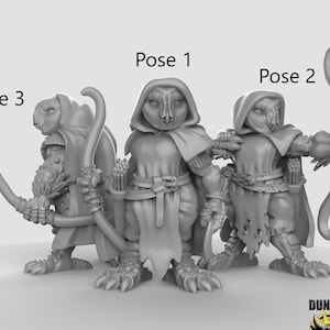 Owlfolk Rangers 28mm or 32mm Owl Miniatures Resin Printed Dungeons and Dragons, Pathfinder, DnD, Tabletop for Display or Redwall Style RPG