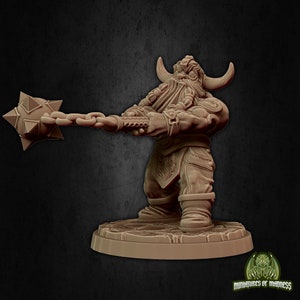 Dwarf Fighter Doli the Smasher 28mm / 32mm D&D 3D Resin Printed Miniature Dungeons and Dragons Pathfinder Tabletop RPG Fantasy Character