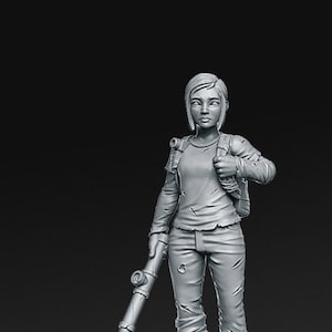 Human Apocalyptic Female &quot;Daughter&quot; Resin Miniature / Wasteland / 28mm / 32mm / DND / Pathfinder Tabletop Games RN Estudio