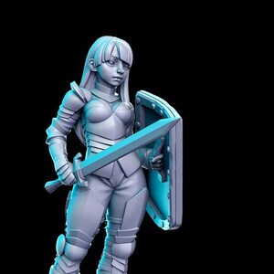 Sexy Katali Royal Guard Resin Miniature / The Royal Guard vol.3 / 28mm / 32mm / DND / Pathfinder  Tabletop Games  RN Estudio