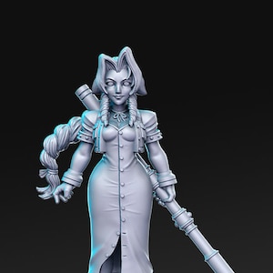 Eria Gettysburgh Fantasy Female Monk D&D Resin Printed 32mm/28mm Miniature Dungeons Dragons DnD Pathfinder Tabletop JRPG 2 RPG RN Estudio