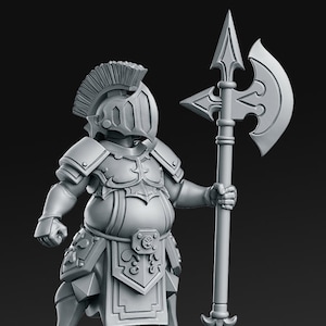 Smithy Young Child Fully Armored Knight D&D Résine 3D Imprimée 32mm 28mm Donjons et Dragons Miniatures Pathfinder Tabletop Display RN Estudio