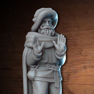 Merchant NPC Being Robbed! 28mm or 32mm D&D Resin Print Miniature Dungeons and Dragons Pathfinder Tabletop Roleplaying Vae Victis Character