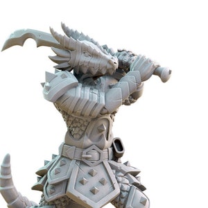 Half Dragon Dragonborn D&D Resin 28mm 32mm Miniature Dungeons and Dragons DnD Pathfinder Tabletop RPG Figure Hexy Studios Instant Encounters