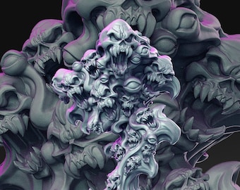 Death Fog "Cloud of Death" Resin Miniature / The Night Under the Bloody Moon / 28mm / 32mm / DND / Pathfinder / RN Estudio